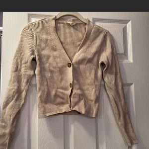 Garage Ribbed Button Down Top